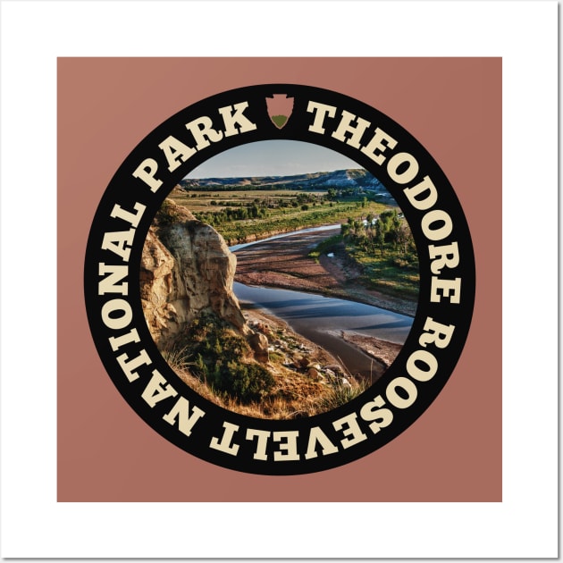 Theodore Roosevelt National Park circle Wall Art by nylebuss